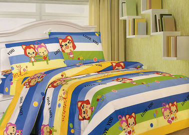 カスタマイズされたかわいい漫画の綿の寝具は子供/子供のために置きます