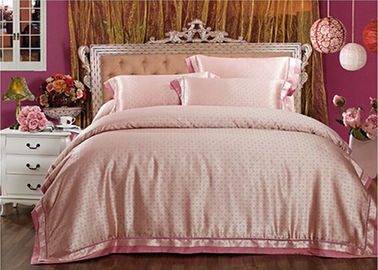 テンセル の現代的な寝具の贅沢な寝具の絹のキルトのピンクの枕カバー