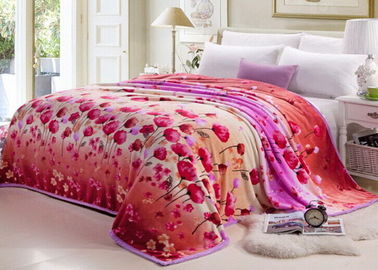Chinalish のポリ袋のパックが付いている花によって印刷される厚い慰める人の羊毛の寝具一定カバー