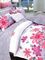花の綿のベッドの反応に染まることを用いる一定の耐久のベッドカバー セット