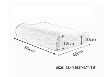 大型の涼しい Visco の伸縮性がある記憶泡の枕 55cm × 35cm の × 11cm
