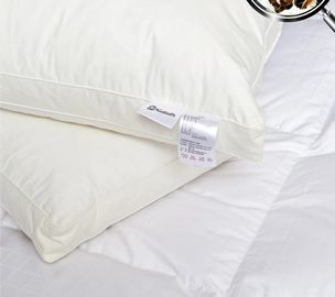 Heathy OEM の首は 2 - 4CM の白のアヒルの羽のライニングが付いている枕挿入物に羽をつけます
