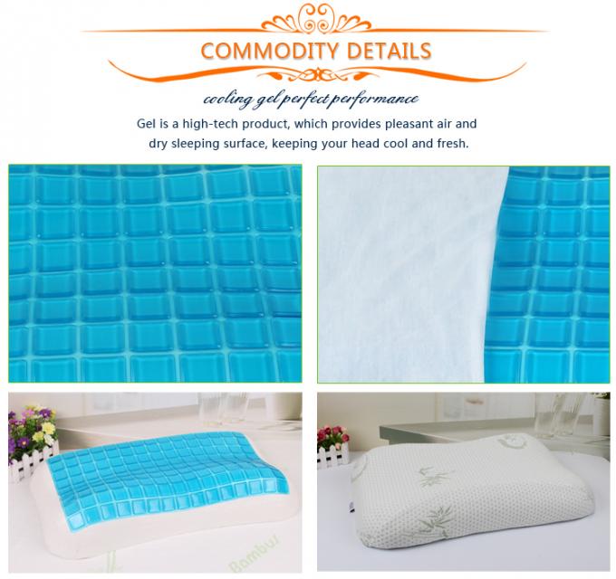 いろいろな種類の記憶美の枕、タケ繊維の物質的な記憶ゲルの泡の枕を供給して下さい